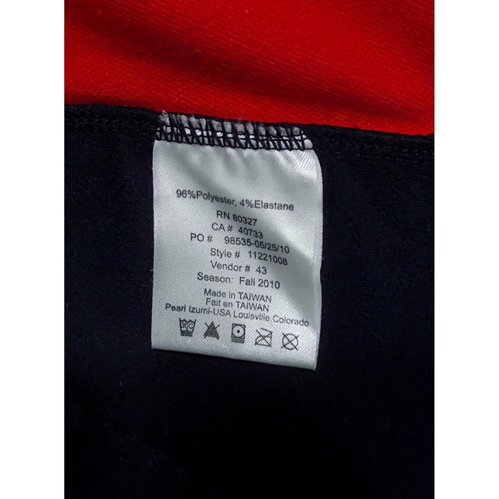 Pearl Izumi Elite Series Cycling Jacket Mens sz M Black Red Full Zip performance